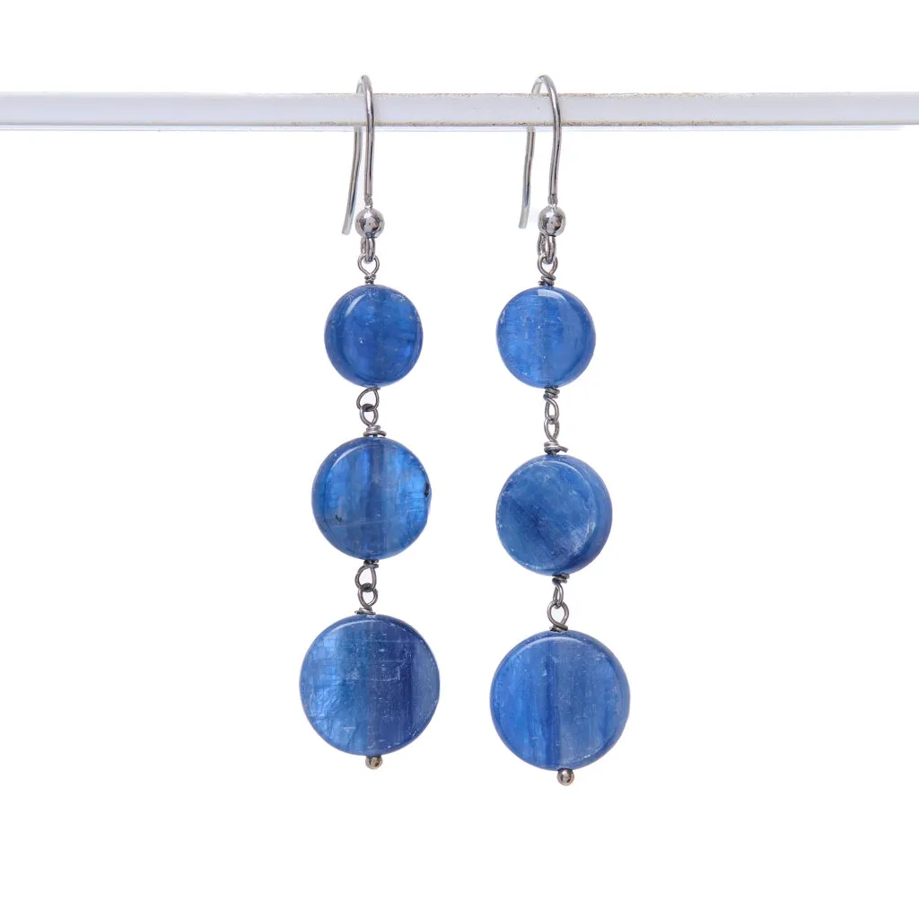 Orecchini in Cianite ed Argento