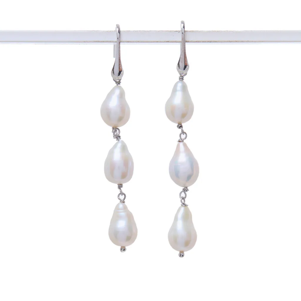 Orecchini in Perle ed Argento