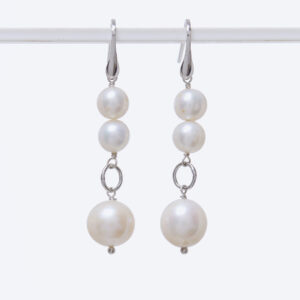 Orecchini in Perle Bianche e Rosate
