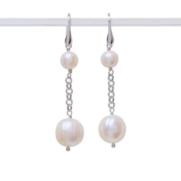Orecchini in Perle ed Argento