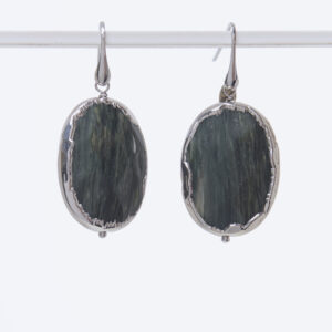 Orecchini in Agata Salvia Scontornata