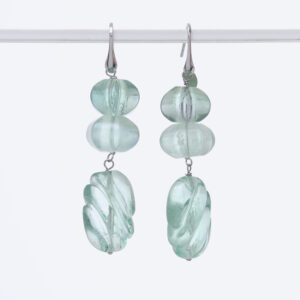 Orecchini in Fluorite ed Argento