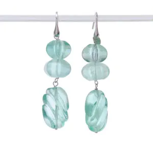 Orecchini in Fluorite ed Argento