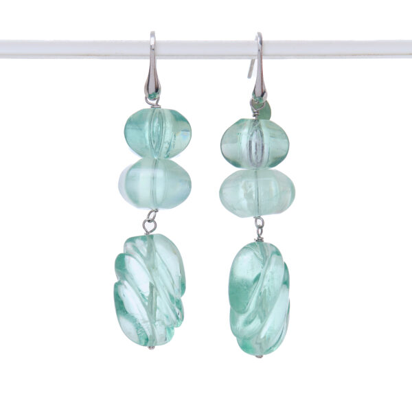 Orecchini in Fluorite ed Argento