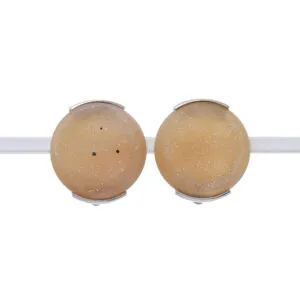 Orecchini a Clip in Agata Cristallizzata