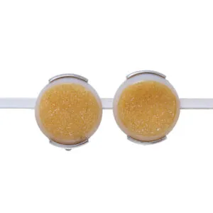 Orecchini a Clip in Agata Cristallizzata