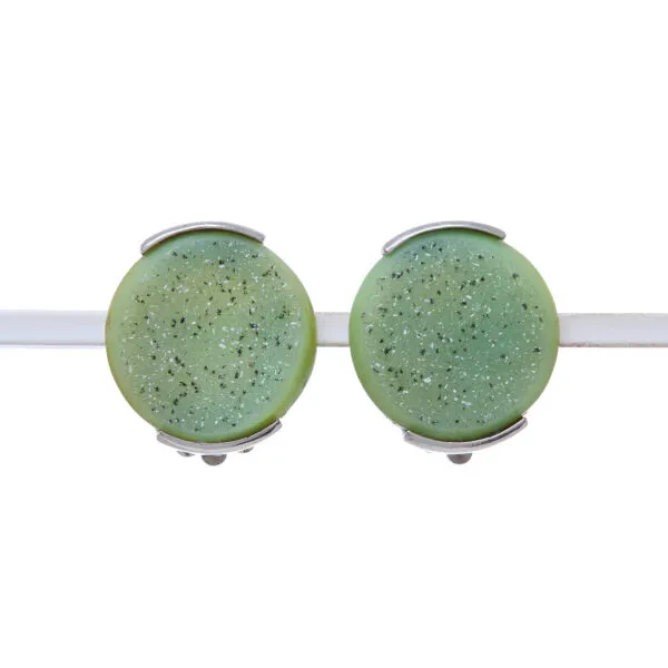 Orecchini a Clip in Agata Cristallizzata