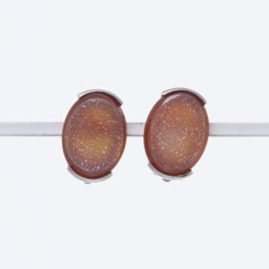 Orecchini a Clip in Agata Cristallizzata