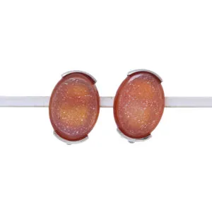 Orecchini a Clip in Agata Cristallizzata