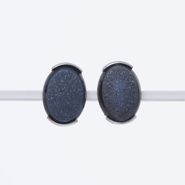 Orecchini a Clip in Agata Cristallizzata