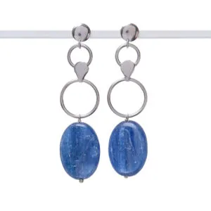 Orecchini in Cianite ed Argento