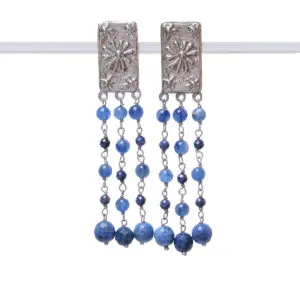 Orecchini in Cianite ed Argento