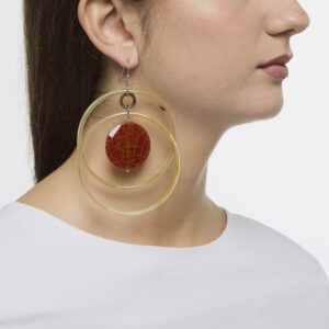 Orecchini in Corno ed Agata di Fuoco