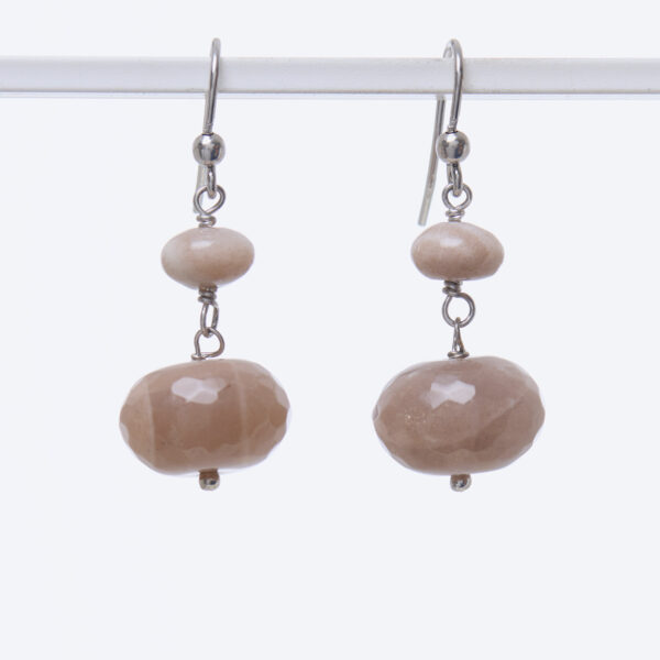 Orecchini in Pietra di Luna rosa