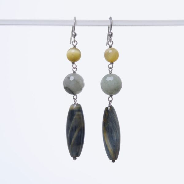 Orecchini in Occhio di Falco e Golden eye