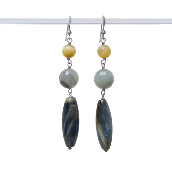 Orecchini in Occhio di Falco e Golden eye