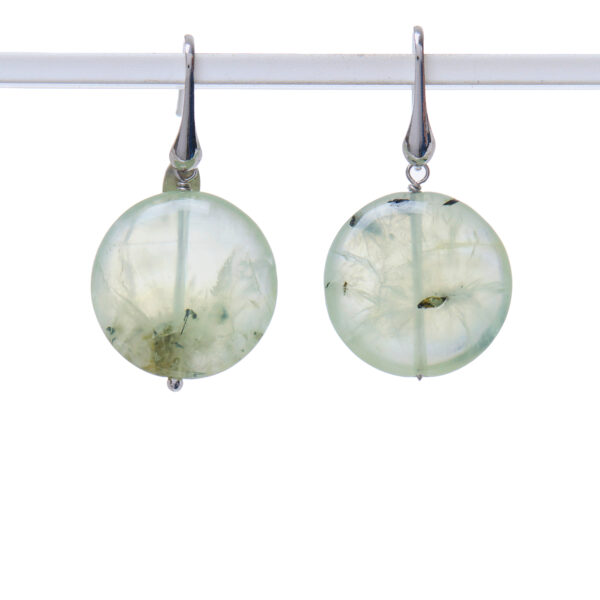 Orecchini in Prehnite ed Argento