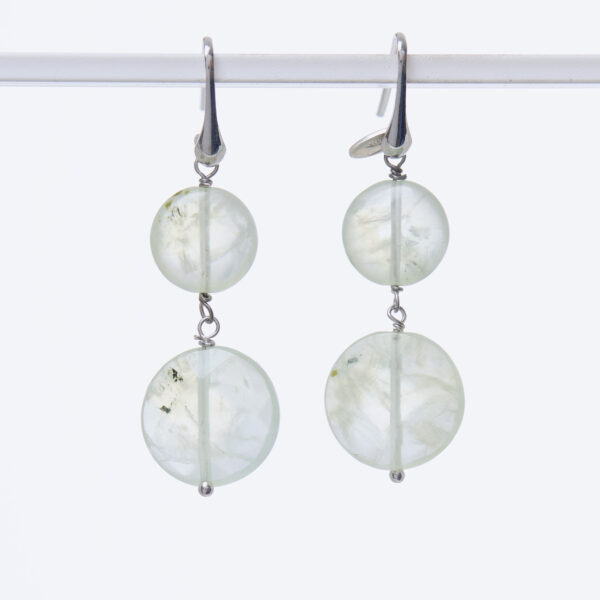 Orecchini in Prehnite ed Argento