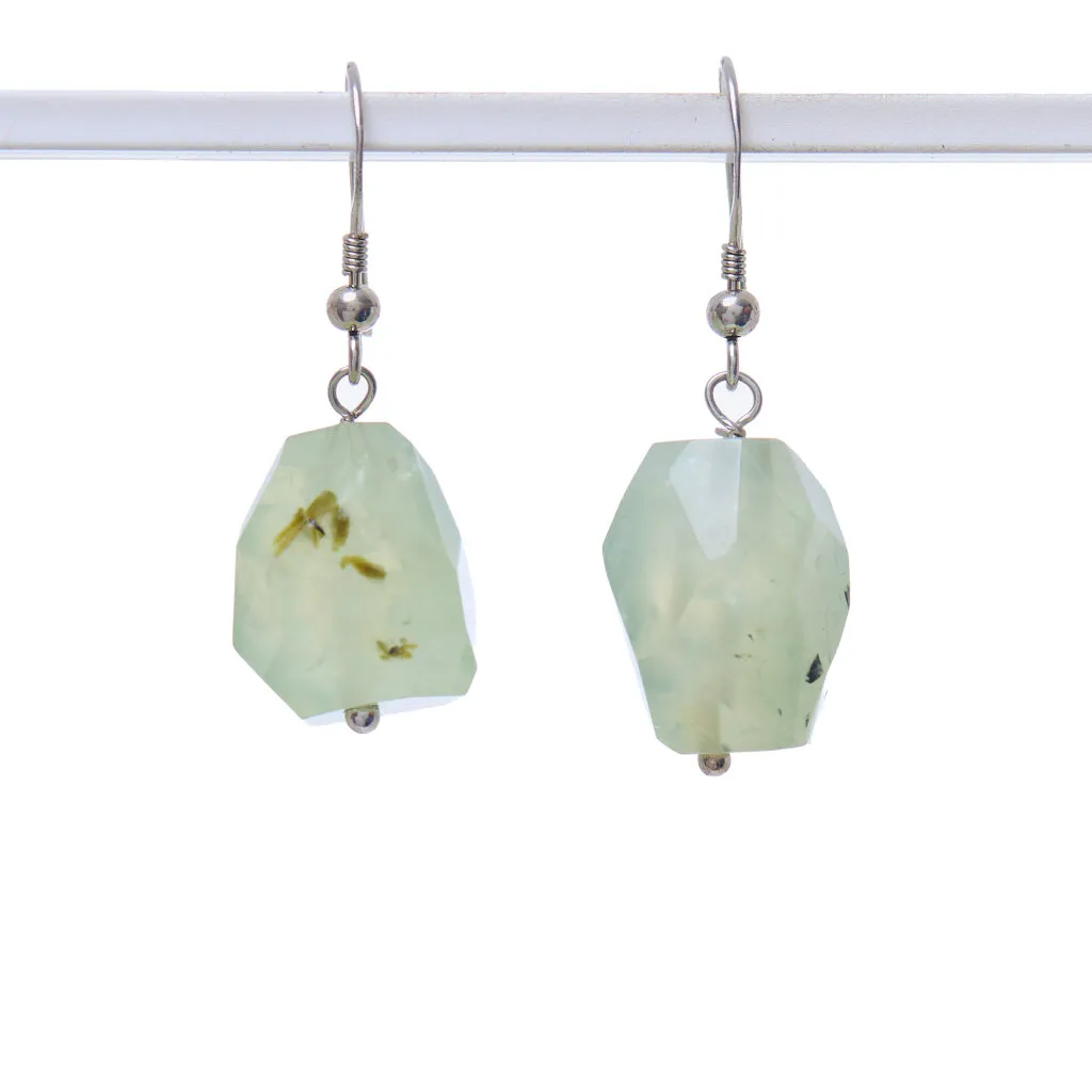 Orecchini in Prehnite ed Argento