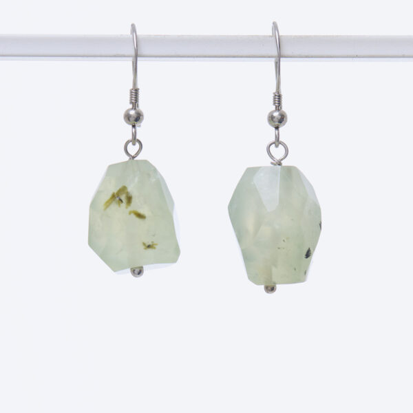 Orecchini in Prehnite ed Argento