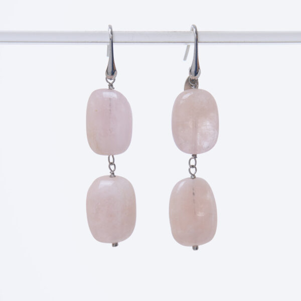 Orecchini in Morganite ed Argento