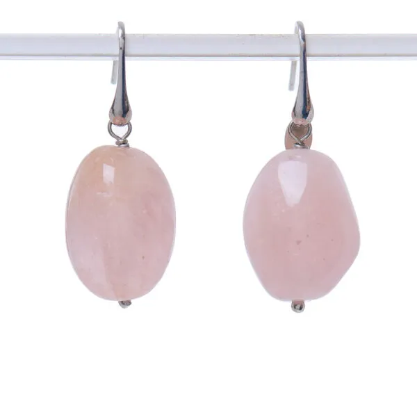 Orecchini in Morganite ed Argento