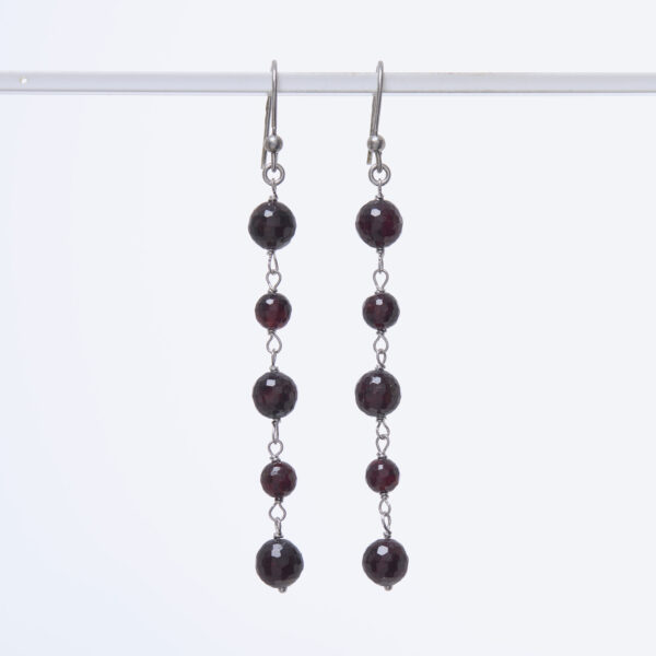 Orecchini con Granato ed Argento