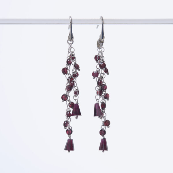 Orecchini con Granato ed Argento