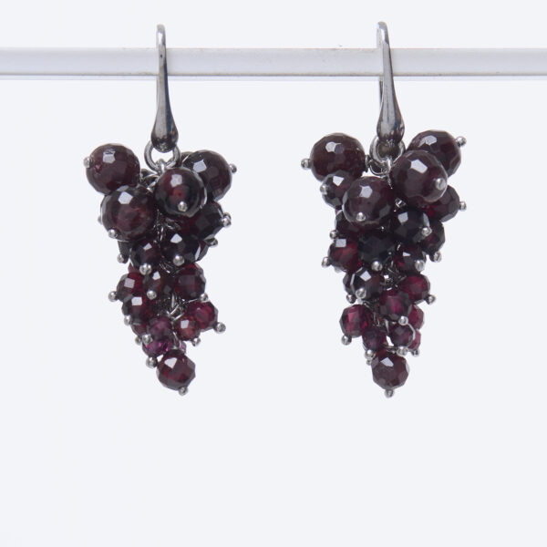 Orecchini con Granato ed Argento