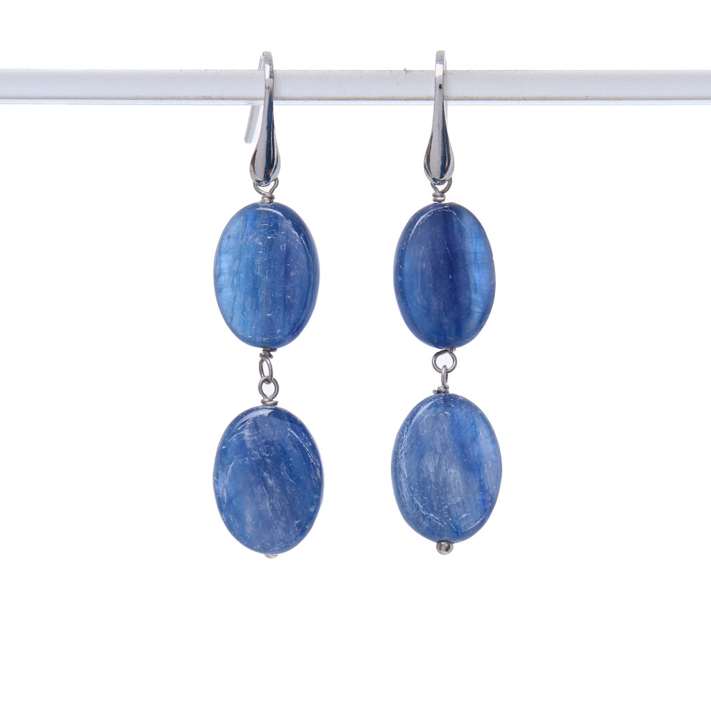Orecchini in Cianite ed Argento
