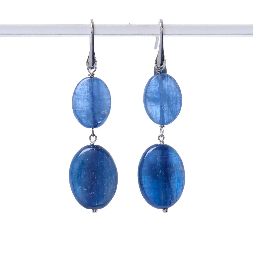Orecchini in Cianite ed Argento