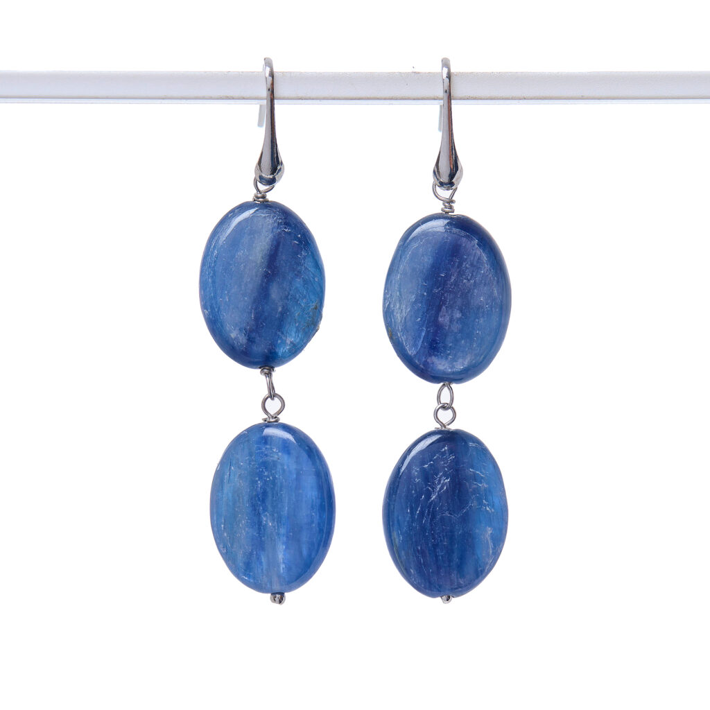 Orecchini in Cianite ed Argento