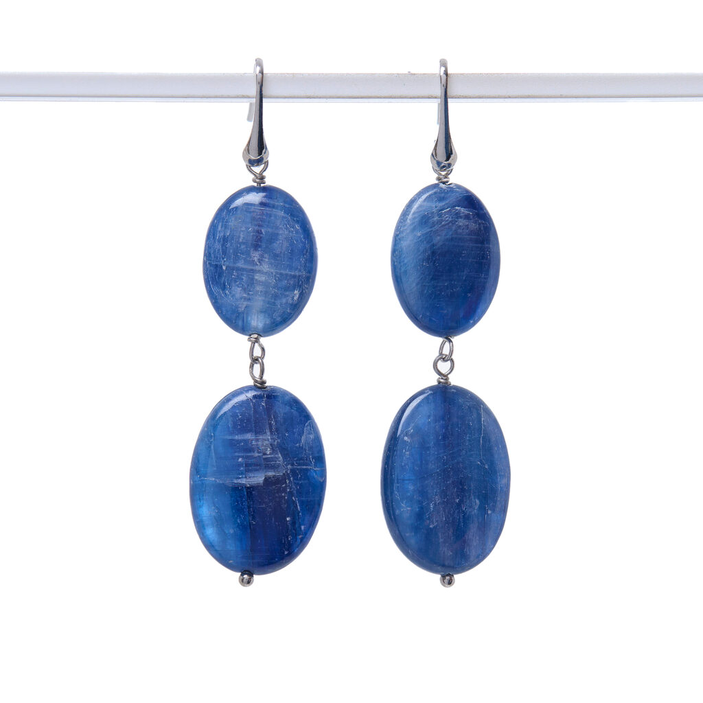 Orecchini in Cianite ed Argento