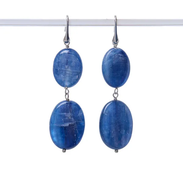 Orecchini in Cianite ed Argento