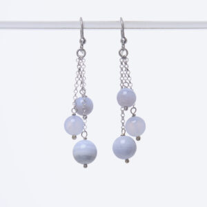 Orecchini in Calcedonio ed Argento