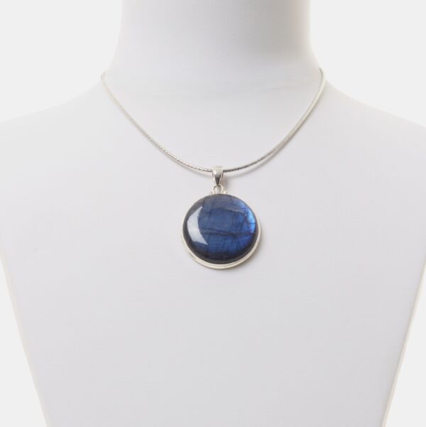 Ciondolo in Labradorite ed Argento