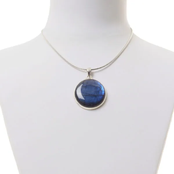 Ciondolo in Labradorite ed Argento