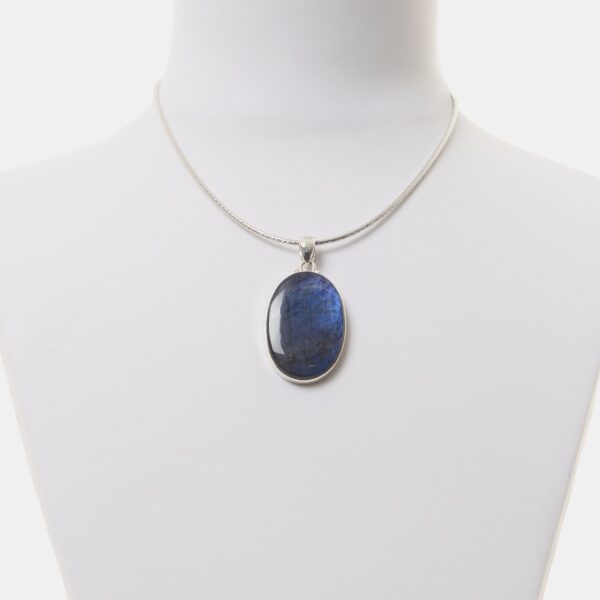 Ciondolo in Quarzo Rosa ed Argento