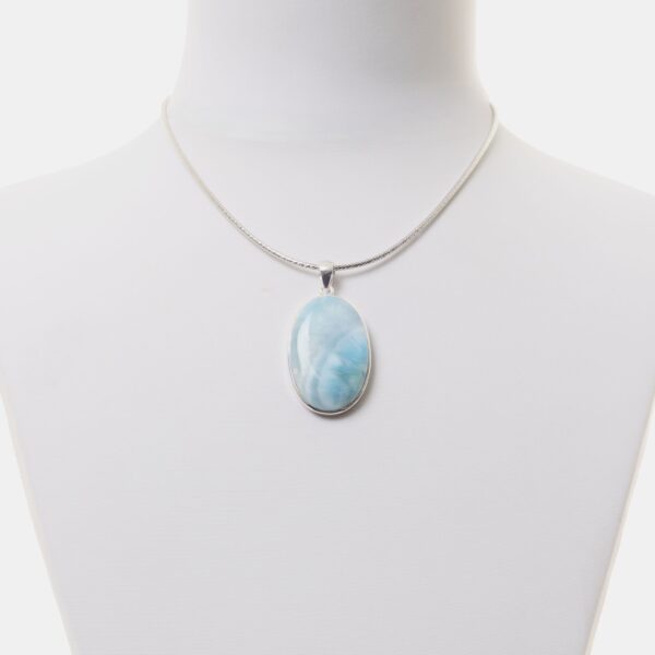 Ciondolo in Larimar ed Argento