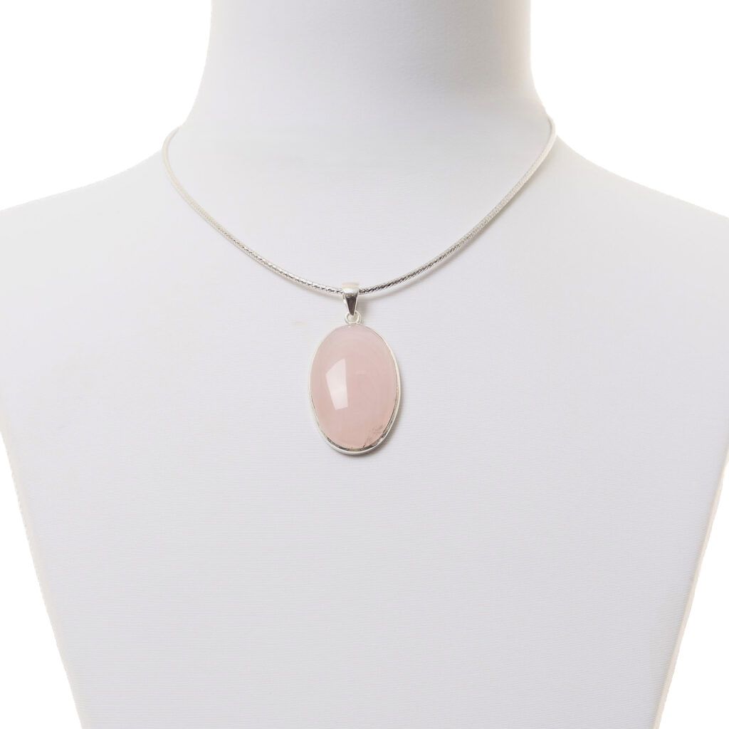 Ciondolo in Quarzo Rosa