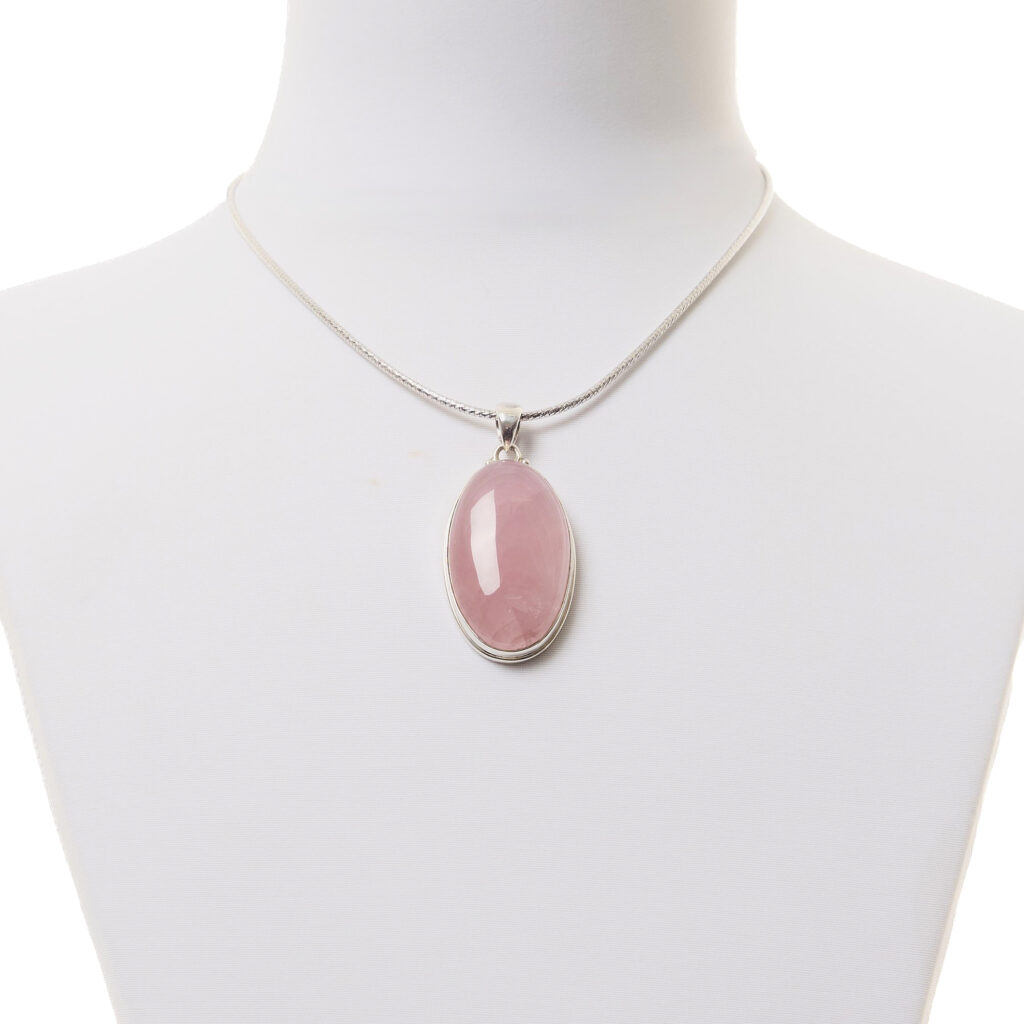 Ciondolo in Quarzo Rosa
