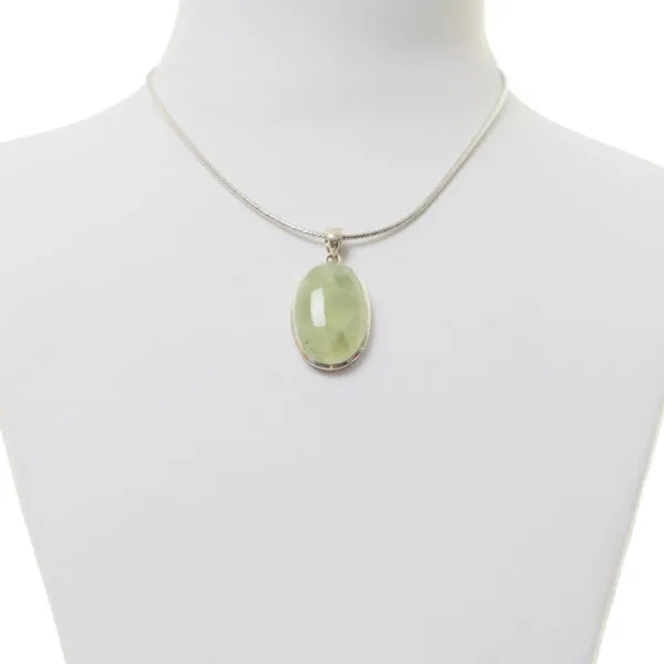 Ciondolo in Prehnite con Argento