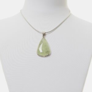 Ciondolo in Prehnite con Argento