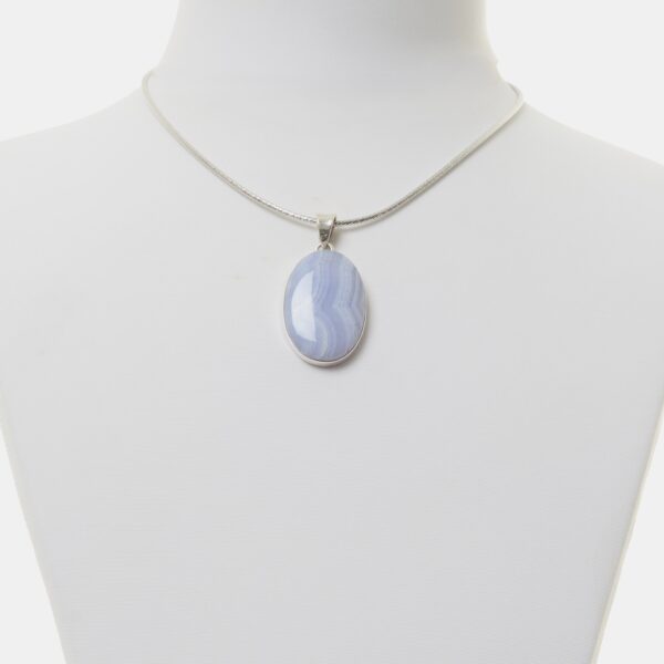 Ciondolo in Calcedonio ed Argento