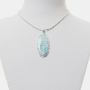 Ciondolo in Larimar ed Argento