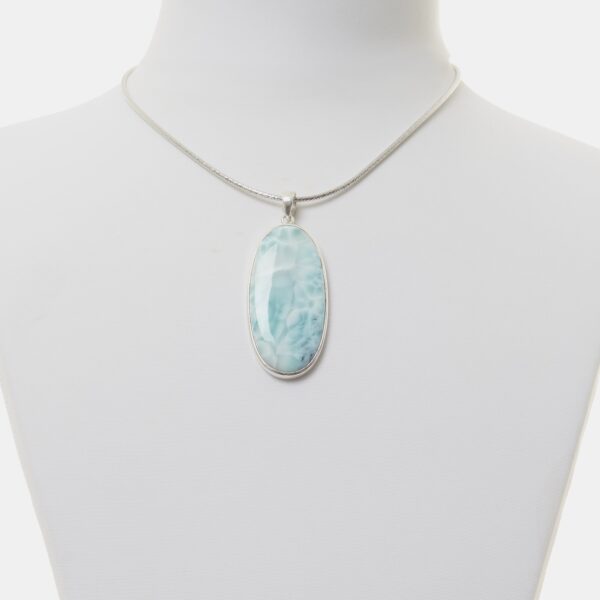 Ciondolo in Larimar ed Argento