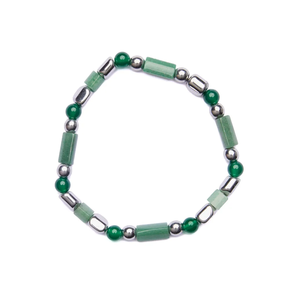 Herenarmband van Agaat en Avventurijn