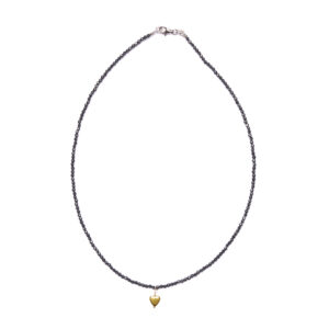 Collana in Ematite Naturale con elemento Charms a Cuore