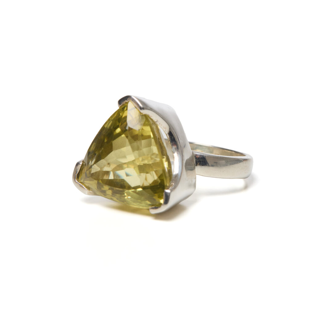 Anello in Argento con Citrino naturale Lemon