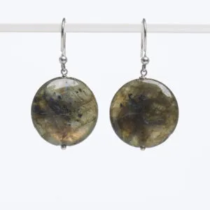 Orecchini in Labradorite ed Argento